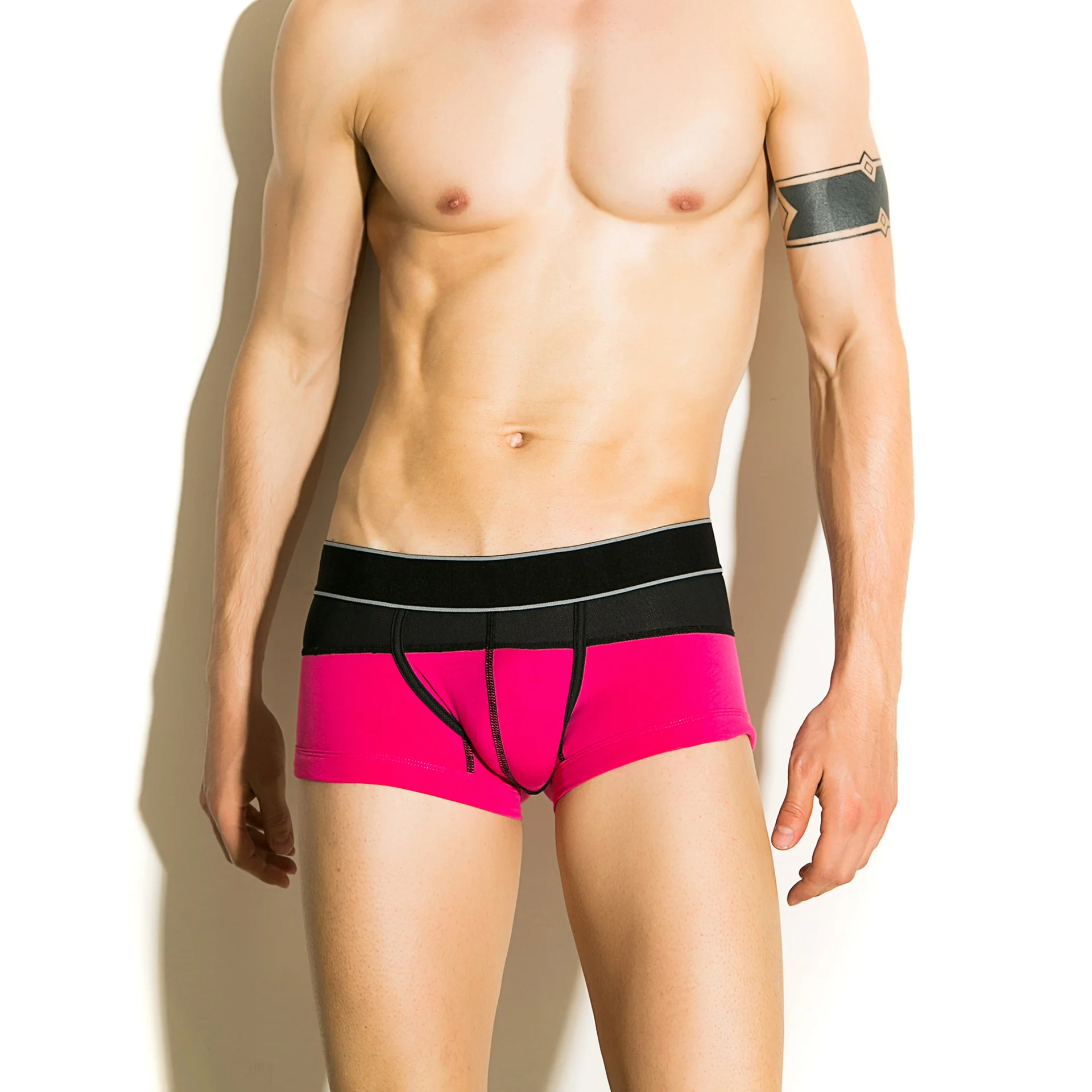 TAUWELL Men's Underwear Low-waist Cotton Breathable U-pouch Bag Push Up Design Body Shaping Sexy Boxers | Мужская одежда