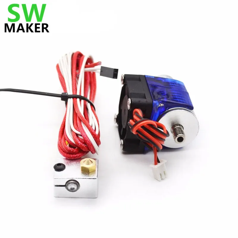 V6 J-head прямой Hotend комплект недалеко Уэйд вентилятор экструдера для 1 75 мм/3 0 мм 3D