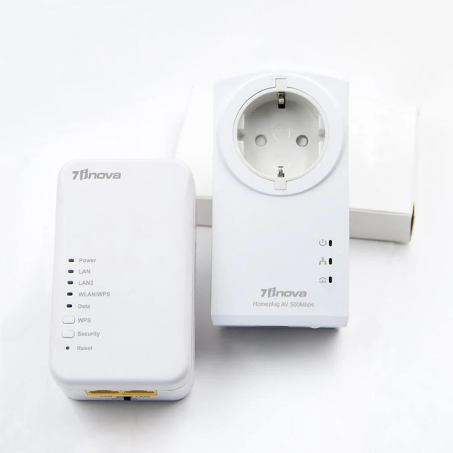 Оригинальный 7inova 500 Мбит/с AV500 Мощность линии адаптер Беспроводной WiFi Набор