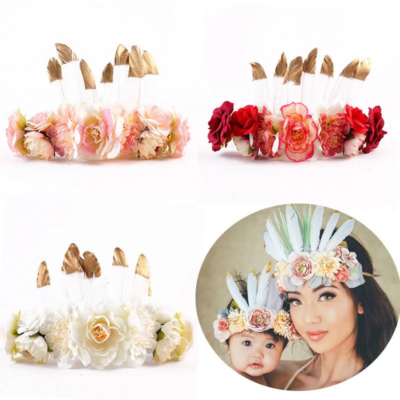 Новинка милый свадебный пляжный ободок для вечеринки головной убор с цветочной