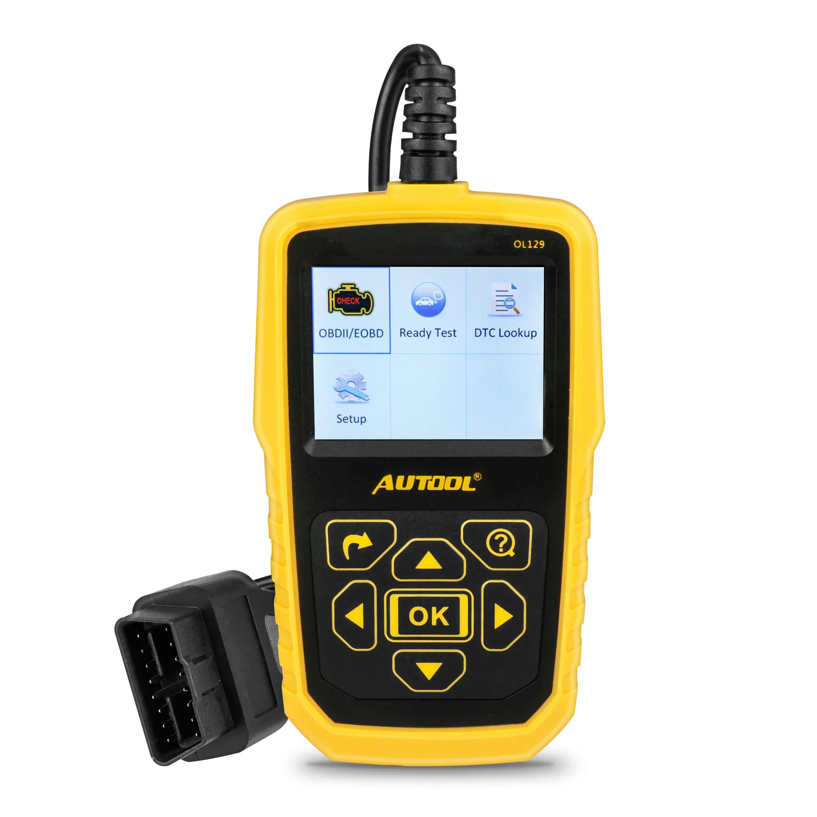 AUTOOL OL129 считыватель кода для батареи монитор и OBD/считыватель EOBD сканер Авто