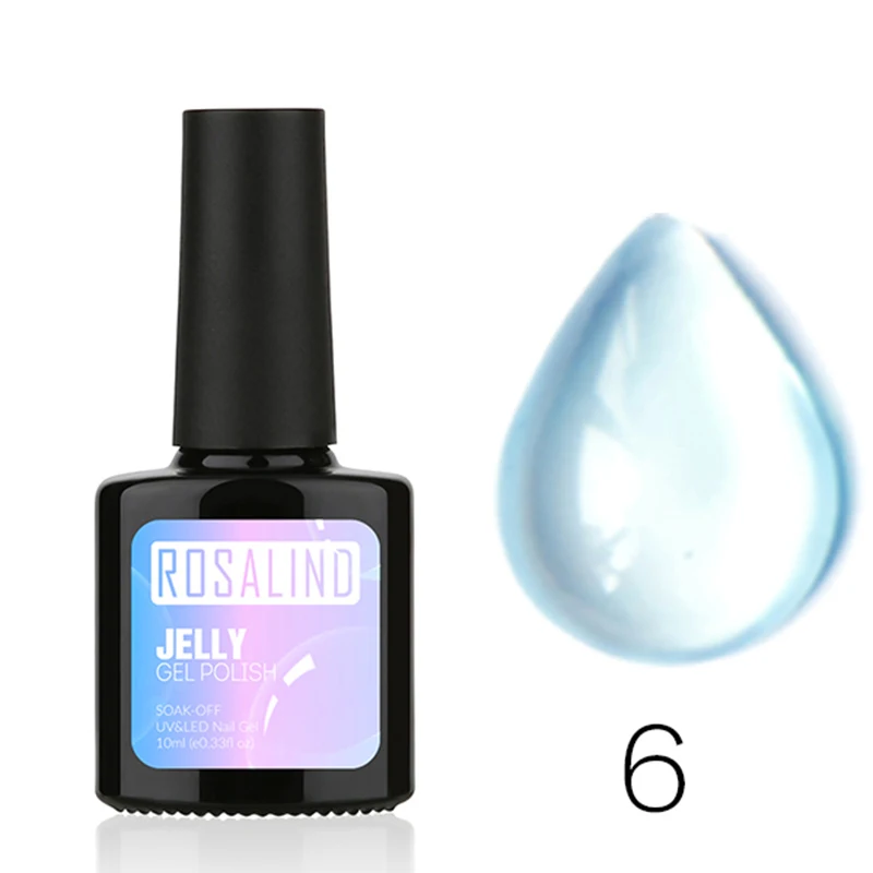 Rosalind гель 1S 10 мл Желейная серия Цветной Гель-лак для ногтей Маникюр УФ-гель для дизайна ногтей лак Полупостоянный лак для ногтей - Цвет: RBG06