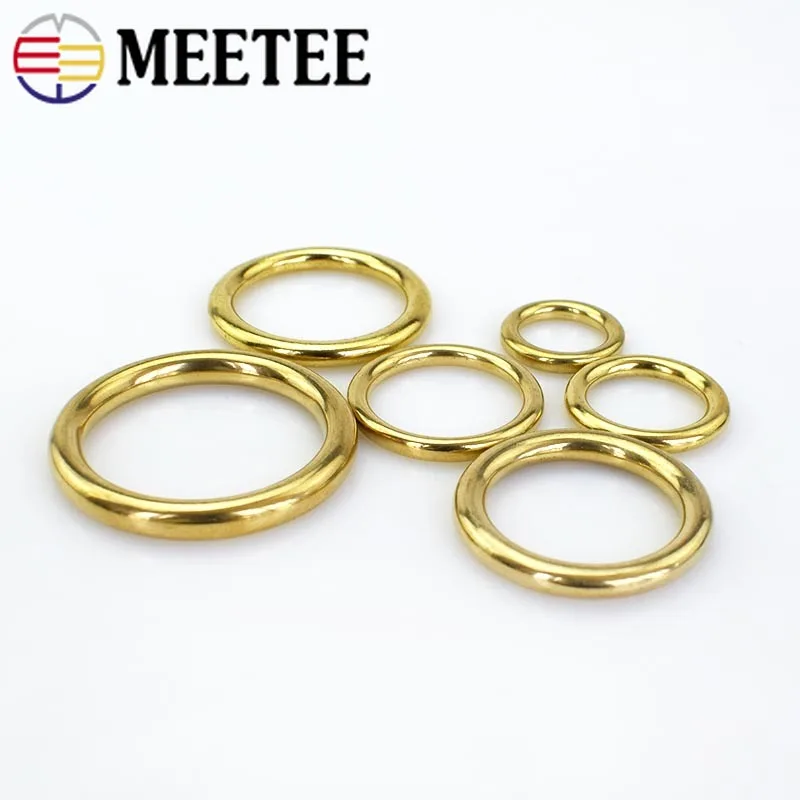 4 шт цельные латунные уплотнительные кольца ошейник для собак тесьма