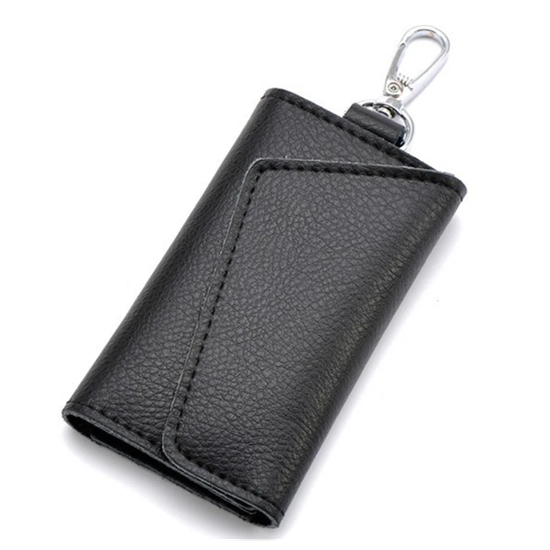 Новый дизайнерский кошелек для ключей из натуральной кожи мужчин и женщин монет