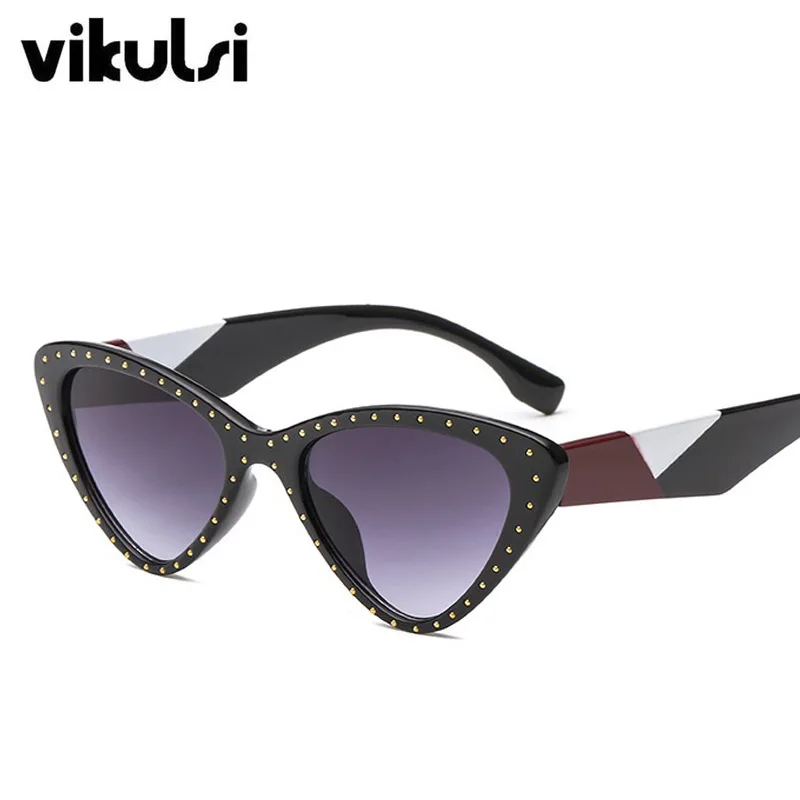 2018 новые модные брендовые дизайнерские солнцезащитные очки кошачий глаз женские