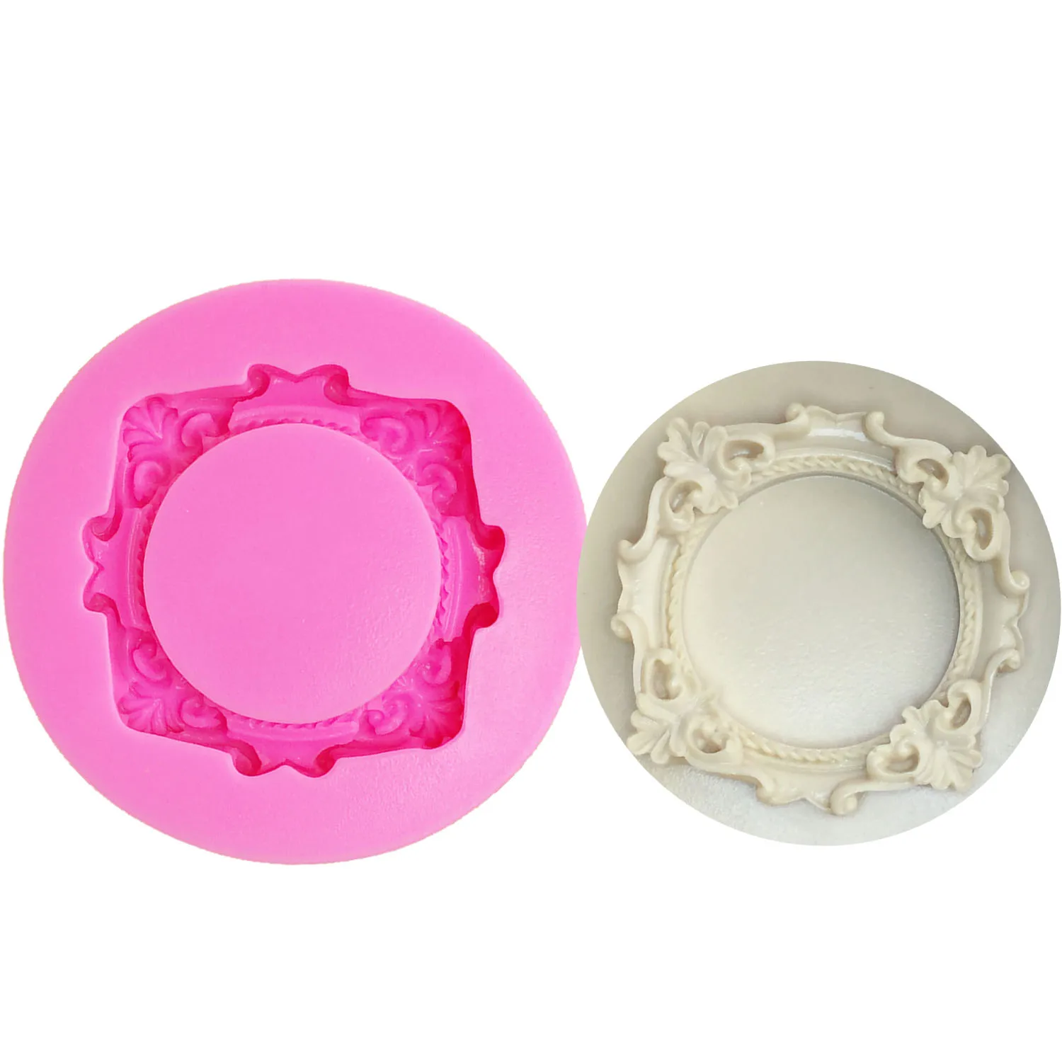 

M1079 Frame cake Decorating Fondant Cake Silicone Mold Candy Biscuits Molds Chocolate Cake Mould DIY Kitchen Baking Tools