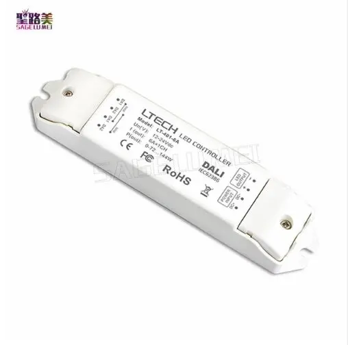 LTECH LT 401 6A постоянного Напряжение DALI Диммируемый драйвер светодиодов DC12V 24V Вход *