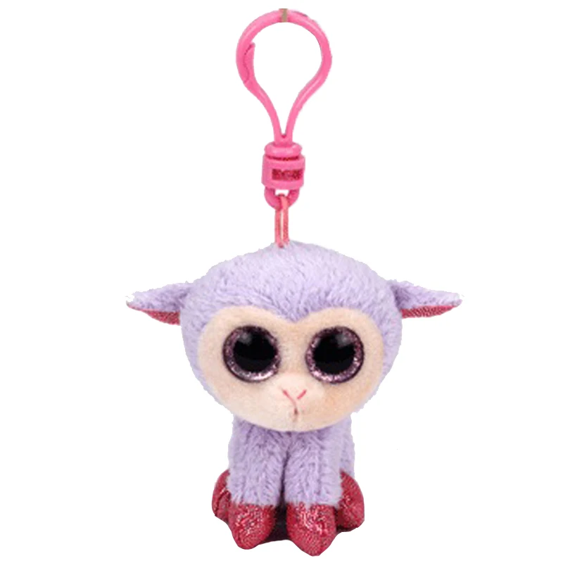 Purple Sheep K Ty Beanie Младенцы плюшевый брелок в виде собаки Единорог Пингвин Леопард Сова Обезьяна клип игрушки 10 см Paw Patrol серии Скай скалистый щебень погоня - Цвет: Purple Sheep K