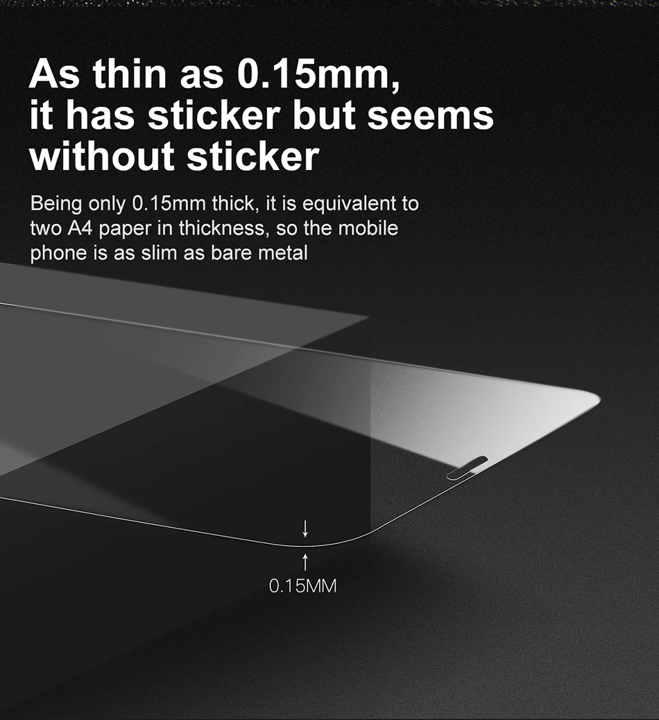 Защитная пленка Baseus 0,15 мм для iPhone X из закаленного стекла, ультратонкое защитное стекло 9H с защитой от царапин для iPhone X, фронтальная пленка