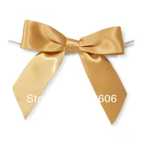free shipping 500pcslot christmas gold bows decor crafts wedding party xmas gift wrap