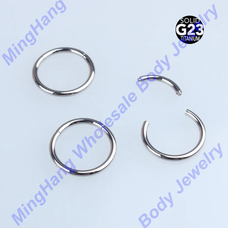 

G23 Titanium Segment Ring Nose Eyebrow Belly Nipple Ear Cartilage Helix Stud Lip Piercing Body J