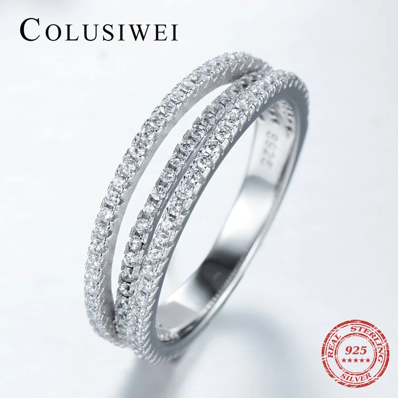 Женское кольцо из серебра 2018 пробы классическое элегантное 925 подарочное