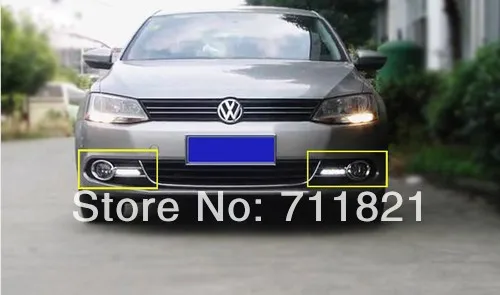 Светодиодный противотуманный светильник с ДХО для Volkswagen VW Jetta MK6 | Автомобили и