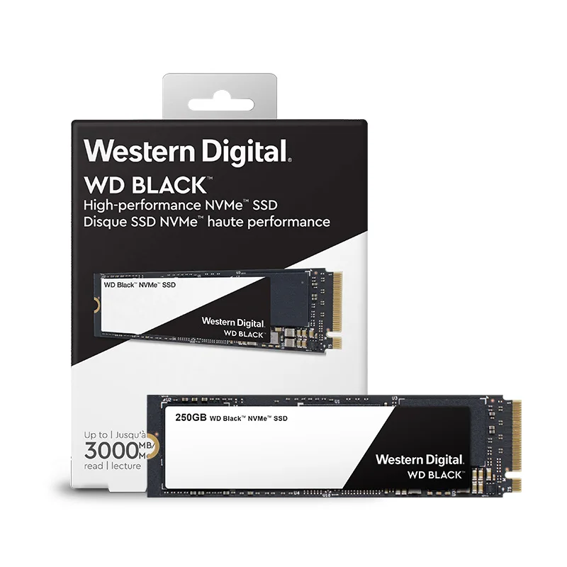 WD Black NVMe 250 ГБ M.2 твердотельный накопитель SSD 2280 PCIe Gen3 * 4 8 Гб/с 3000 МБ/с./с WDS250G2X0C для