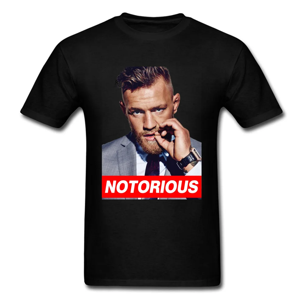 

Conor Mcgregor T-shirt Notorious Man T Shirt Stylish Black Clothing Mens Cotton Tops 3D Character Tees Boxer Fighter Tshirt