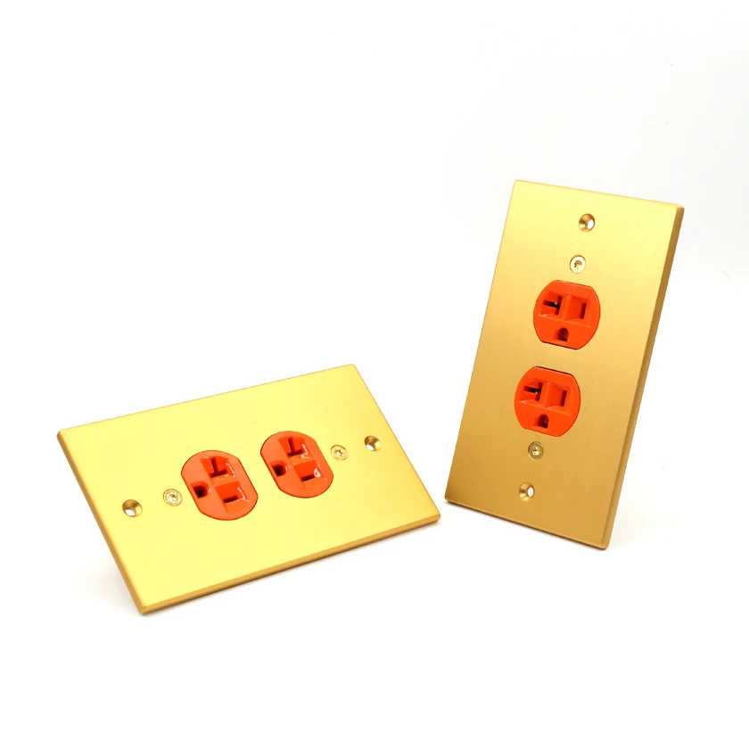 Acrolink AC 150B Hi End чистый сплав hifi US Розетка 14.9cmX8.7cm золото|ac power socket|power socketus socket |