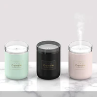 280ml ultrasonic air humidifier led candle night light essential oil diffuser for office car purifier aroma