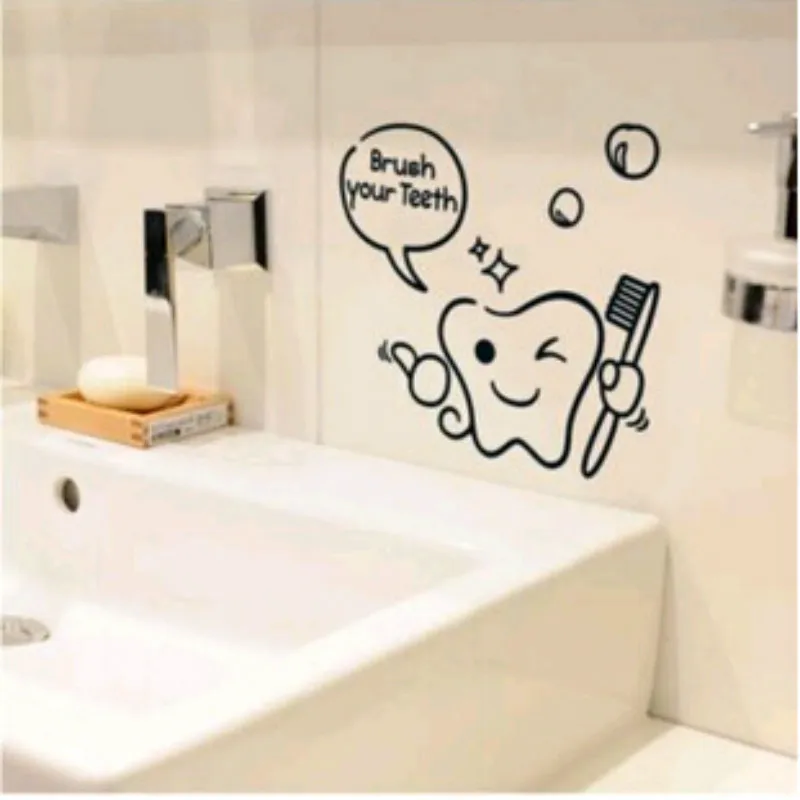 Стеклянные наклейки на стену ванной комнаты|stickers home decor|wall arttoilet sticker |