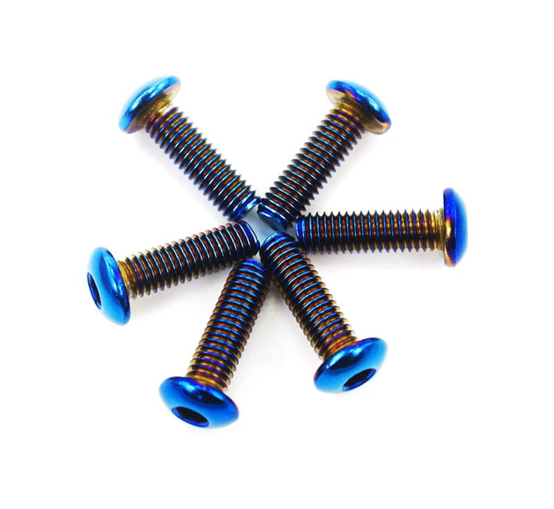 Бесплатная доставка 6 шт./лот сгоревший титановый руль болты подходят для