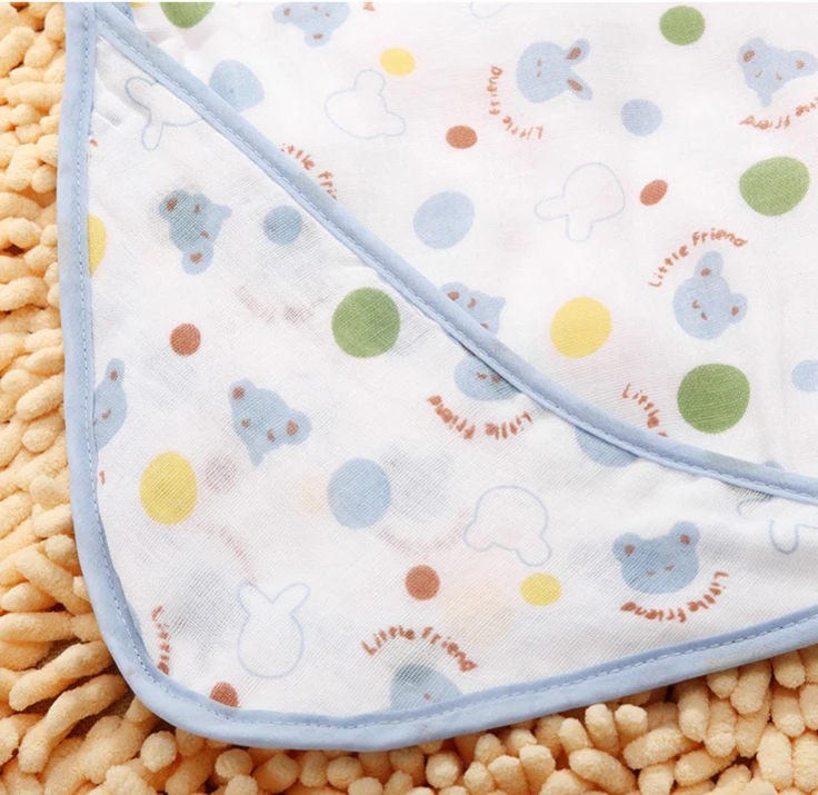 Детское одеяло из 100% муслина и хлопка размеры 70*70 см | Мать ребенок