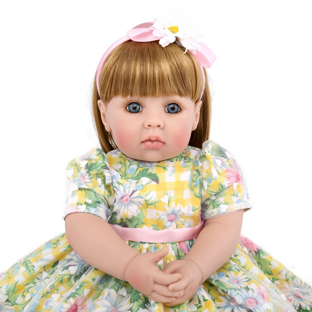 NPKDOLL прелестная кукла принцессы 50 см мягкие силиконовые куклы для новорожденных