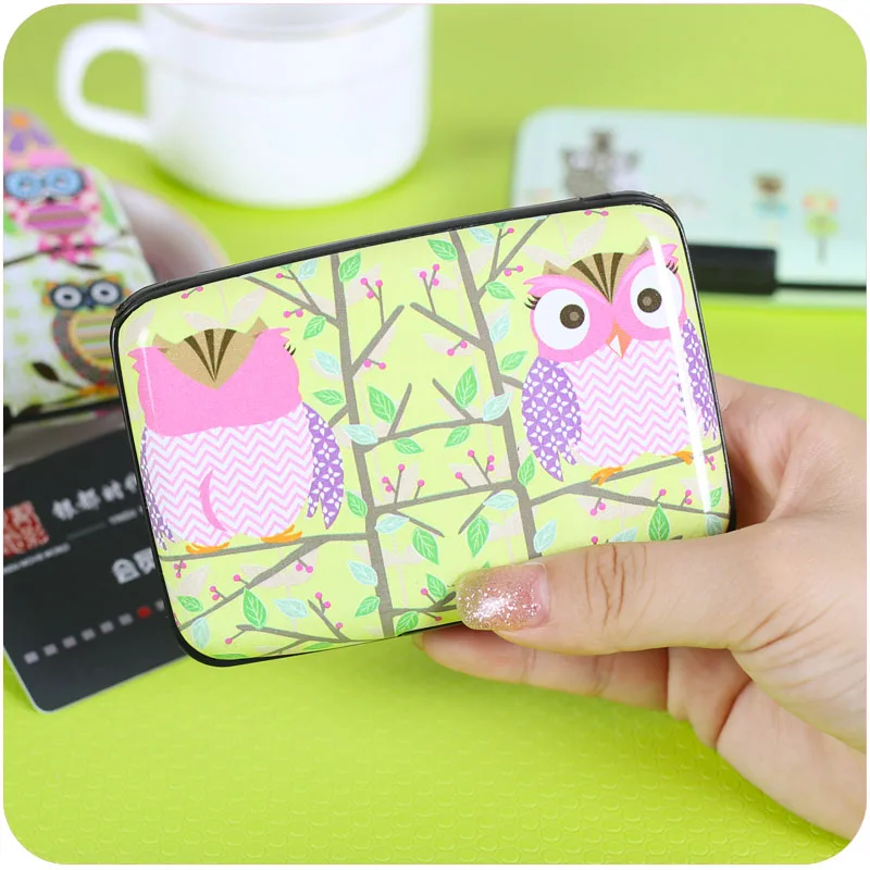 Милый чехол-бумажник с принтом совы держатель для банковских карт 7 слотов защита