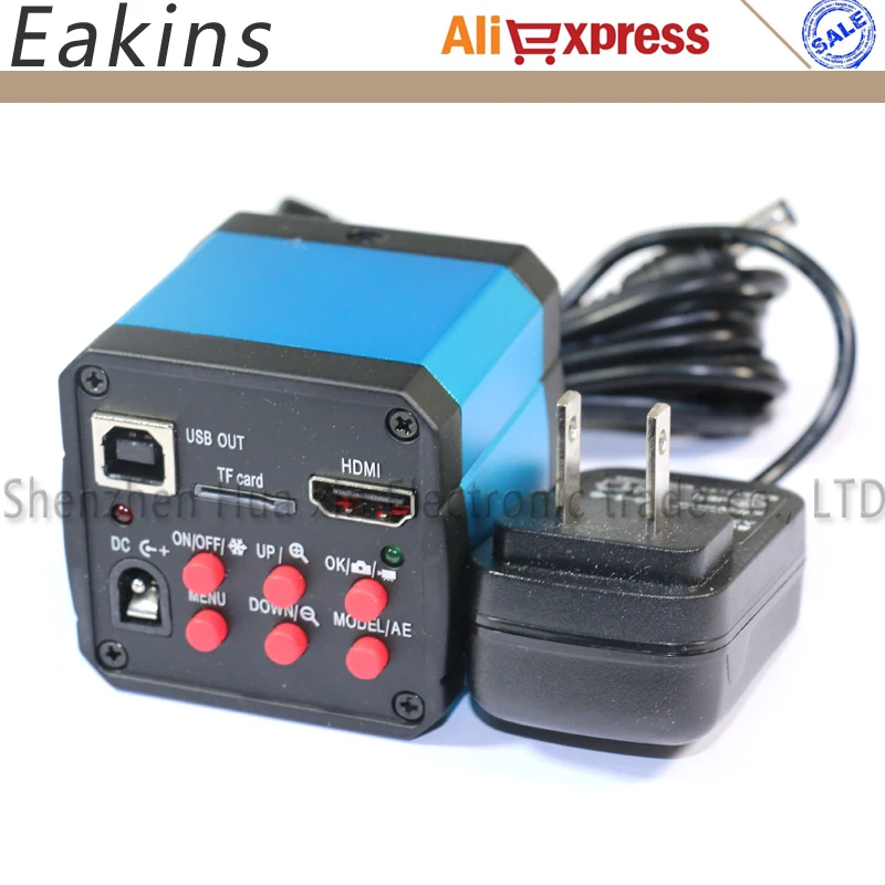 21MP COMS сенсор 1080P HDMI + USB TF HD цифровой промышленный микроскоп камера увеличительное