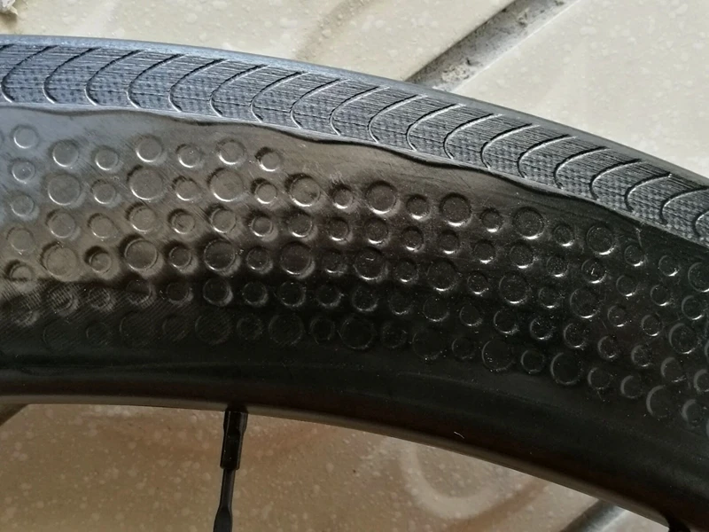 Бескамерные Новые 2 года гарантии 58 мм dimple wheelset Углеродные колеса 50 обод
