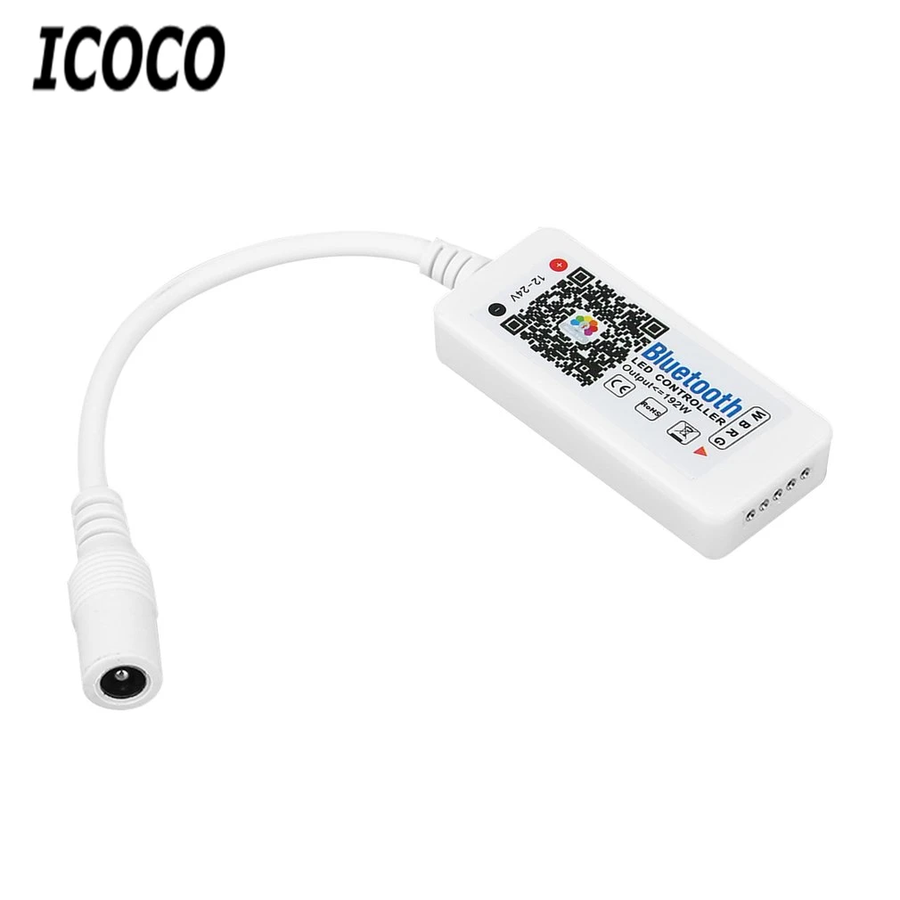 ICOCO универсальный LED RGB контроллер Bluetooth 4 0 DC12-24V RGBW драйвер диммер 192 Вт для iOS Android APP