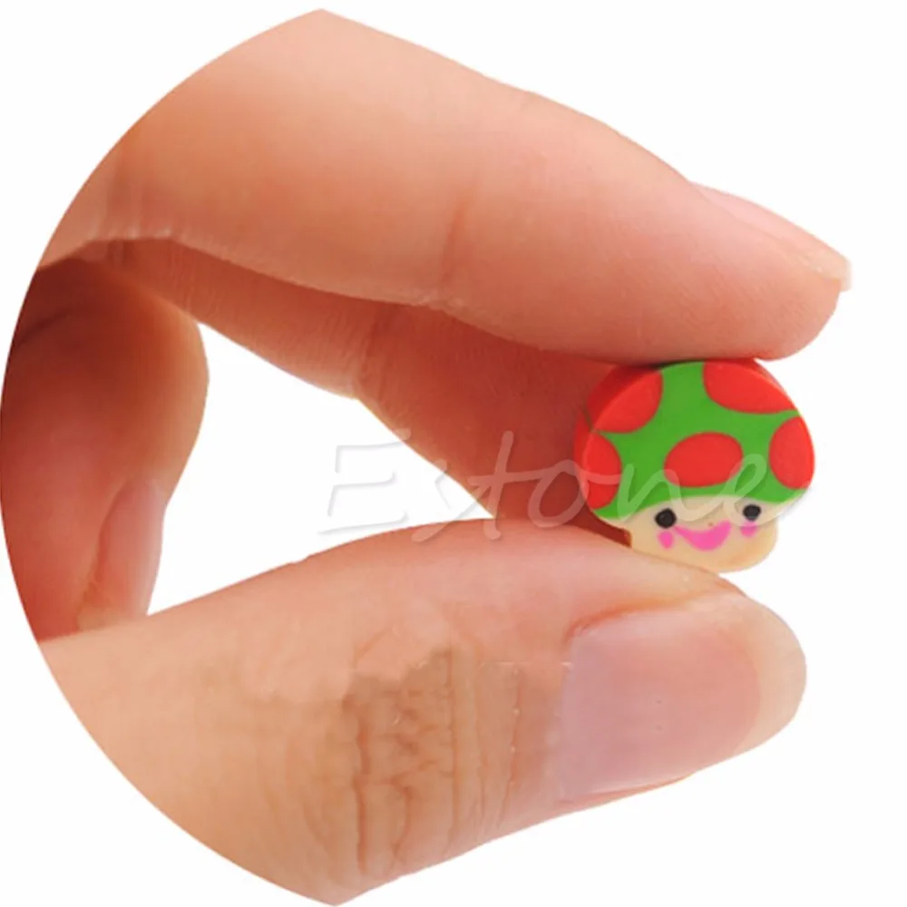 

50Pcs Mini Cute Fruit Rubber kawaii Pencil Eraser Children Children school student Stationery Gift Toy W15
