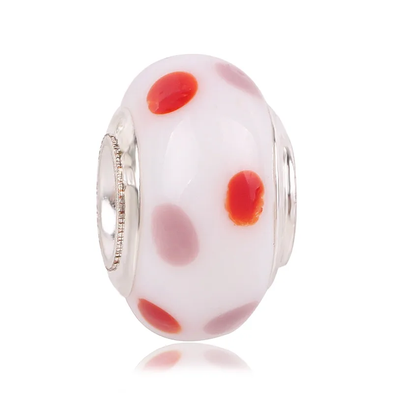 AIFEILI шарик подарок ретро серебро DIY Fit Pandora браслет девушка индивидуальность оригинальные ювелирные изделия Европейский Шарм шар багажник стекло