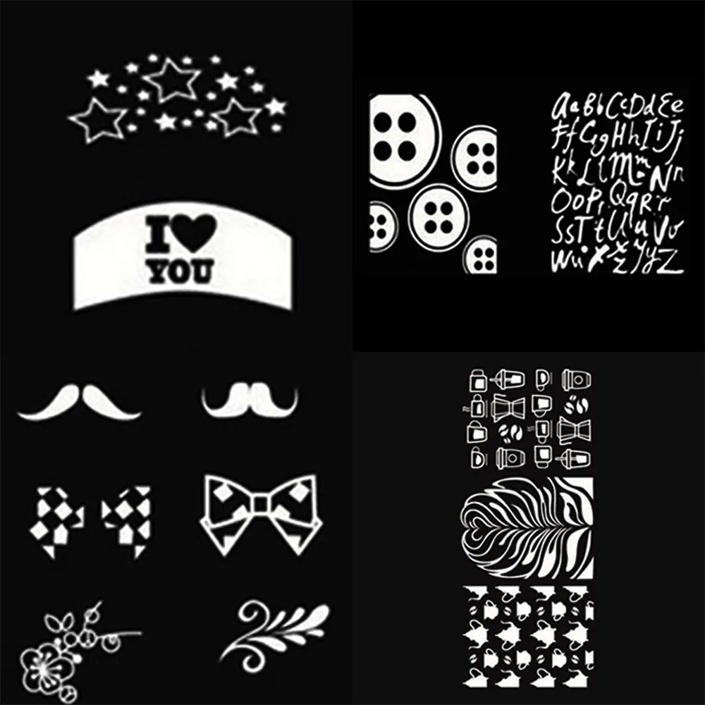 1 шт. пластины для штамповки ногтей DIY кружева цветы красота штамп полировка