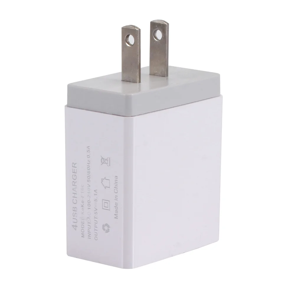 Быстрая зарядка 3,0 USB зарядное устройство для iPhone 4 порта 5.1A дорожный зарядный адаптер США/ЕС многопортовый концентратор зарядное устройство для huawei Xiaomi