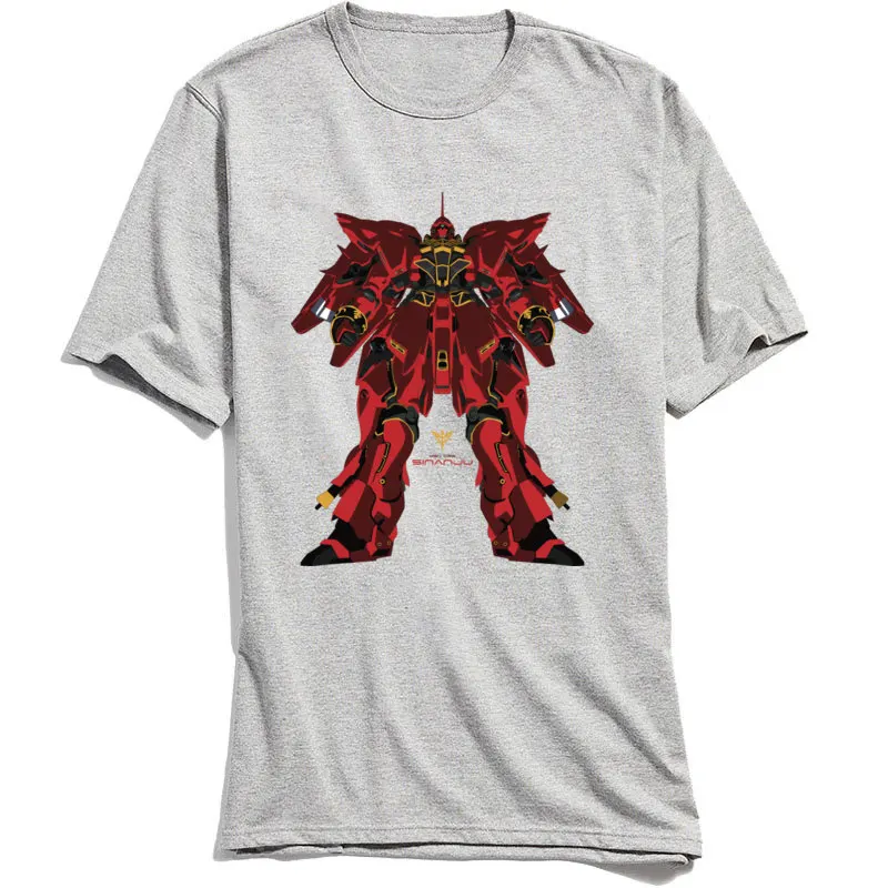 Мужская футболка с 3D принтом Sinanju MSN 06S Красная Gundam 2018 Новый рождественский
