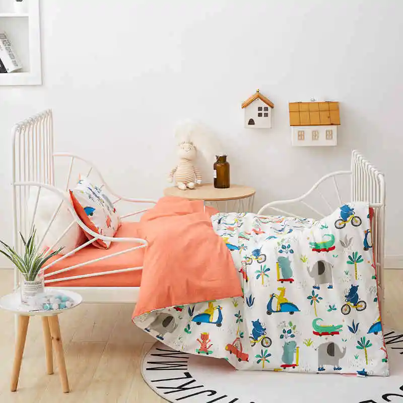 012 Liv-Esthete, новинка, хлопок, милый детский синий комплект постельного белья с рисунком ананаса, пододеяльник, наволочка, постельное белье для мамы и ребенка, 3 шт - Цвет: 012