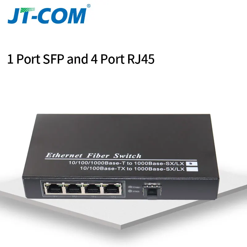 1G4FE 1000 м 1G4E 1 sfp слот волокно 4 8 RJ45 1G4E Гигабитный оптический медиаконвертер Ethernet сетевой коммутатор fibra оптика трансивер - Цвет: 1G4FE