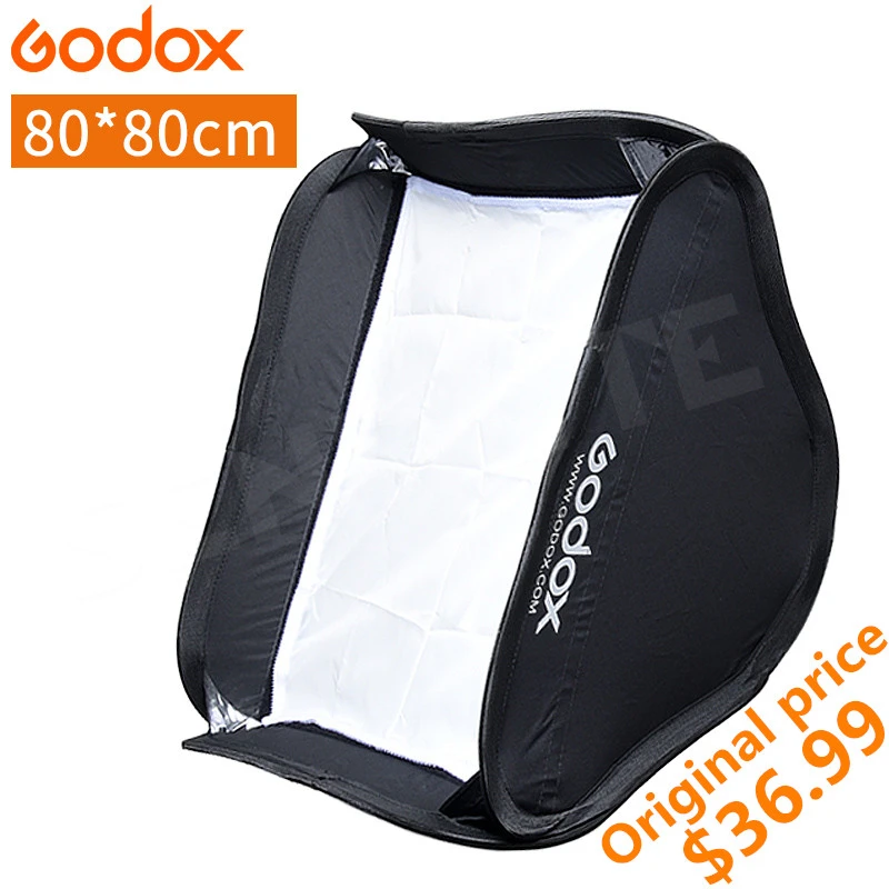 Godox 80x80 см софтбокс рассеиватель Отражатель для вспышки Speedlite светильник ная