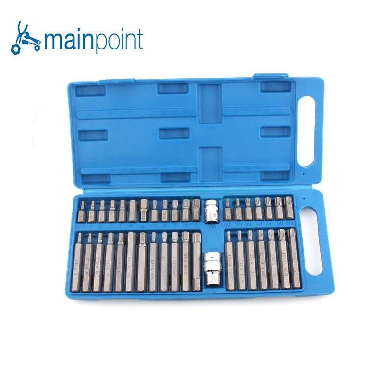 Mainpoint 40 шт. шестигранный гаечный ключ шестигранный ключ розетка инструмент для ремонта авто звезда Тип шлицевая отвертка набор