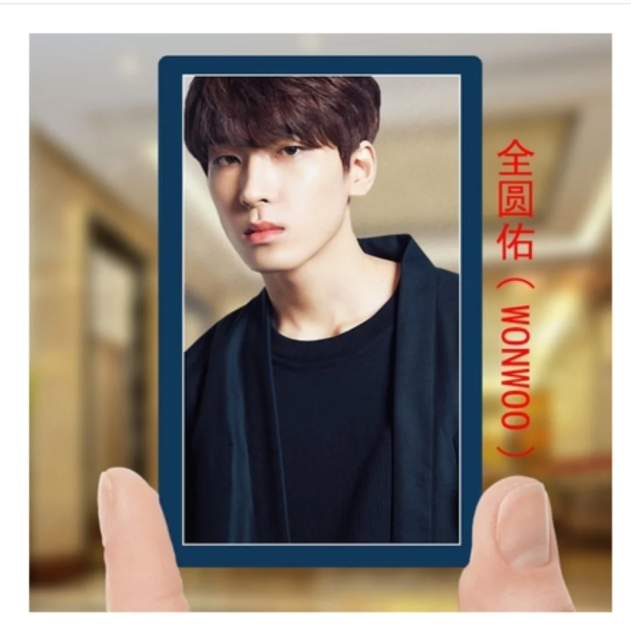 WONWOO KPOP 17 мир Тур концертная ПВХ четкая фото карта динозавр DK HD Фотокарта коллективные карты - Цвет: WONWOO
