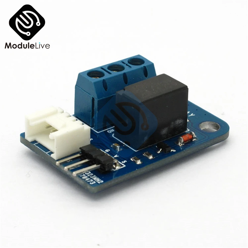 Одноканальная плата релейного модуля 5 В черная для интерфейса AC 120 DC 24 2A 3P/4P|1 channel