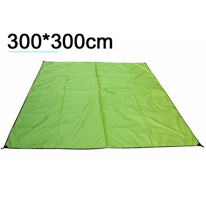 300x300cm green Пляжное солнцезащитное укрытие брезент водонепроницаемый тент сверхлегкий УФ садовый тент навес солнцезащитный Навес Открытый Кемпинг гамак дождевая палатка - Цвет: 300x300cm green
