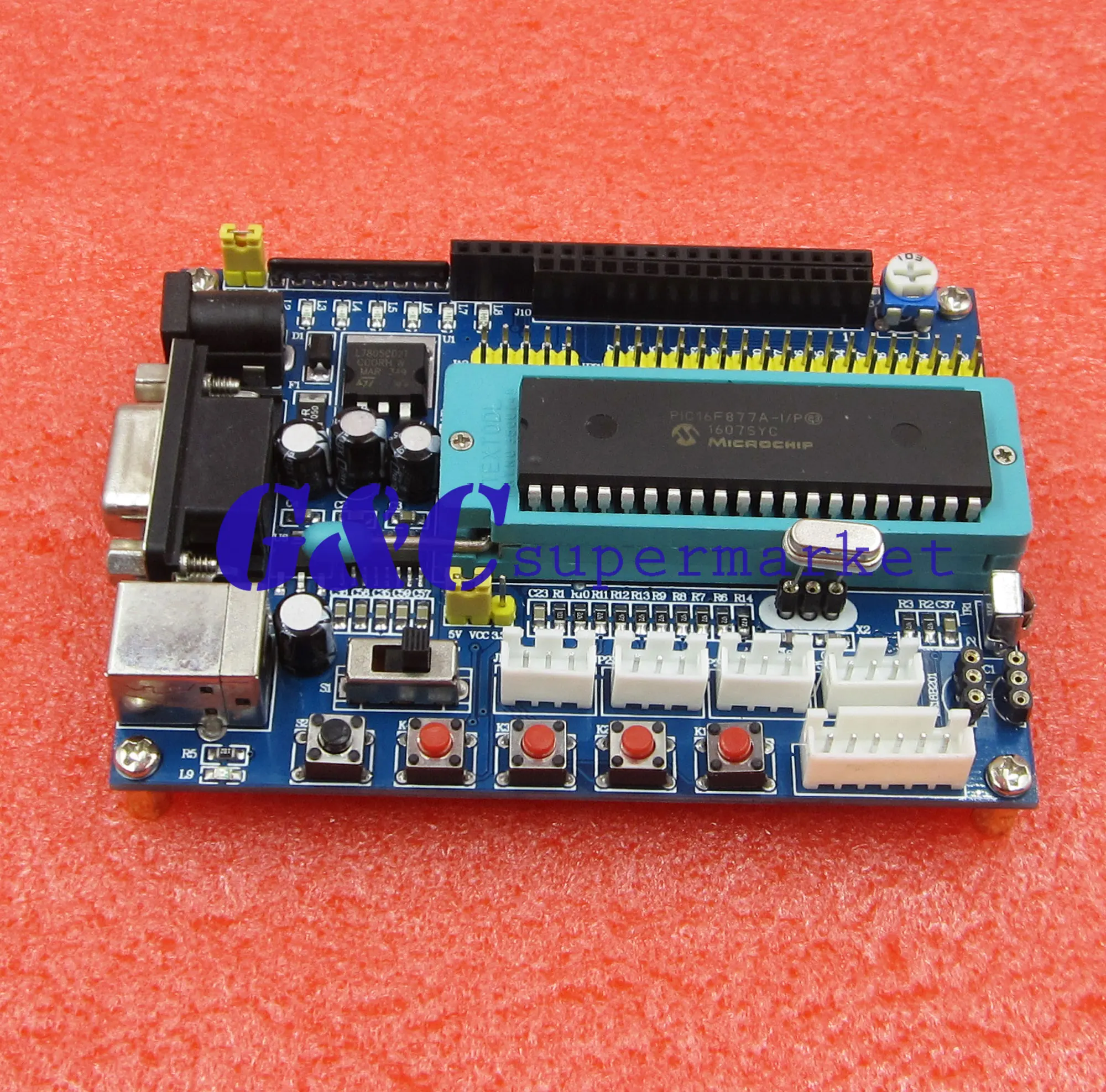 PIC16F877A PIC минимальная системная плата для разработки JTAG ICSP программный