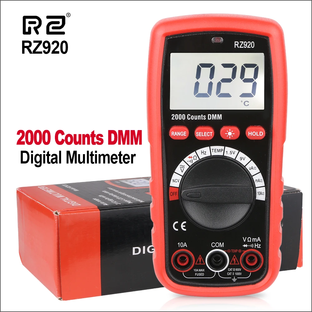 RZ цифровой аналоговый мультиметр тестер USB блок Профессиональный истинный Rms