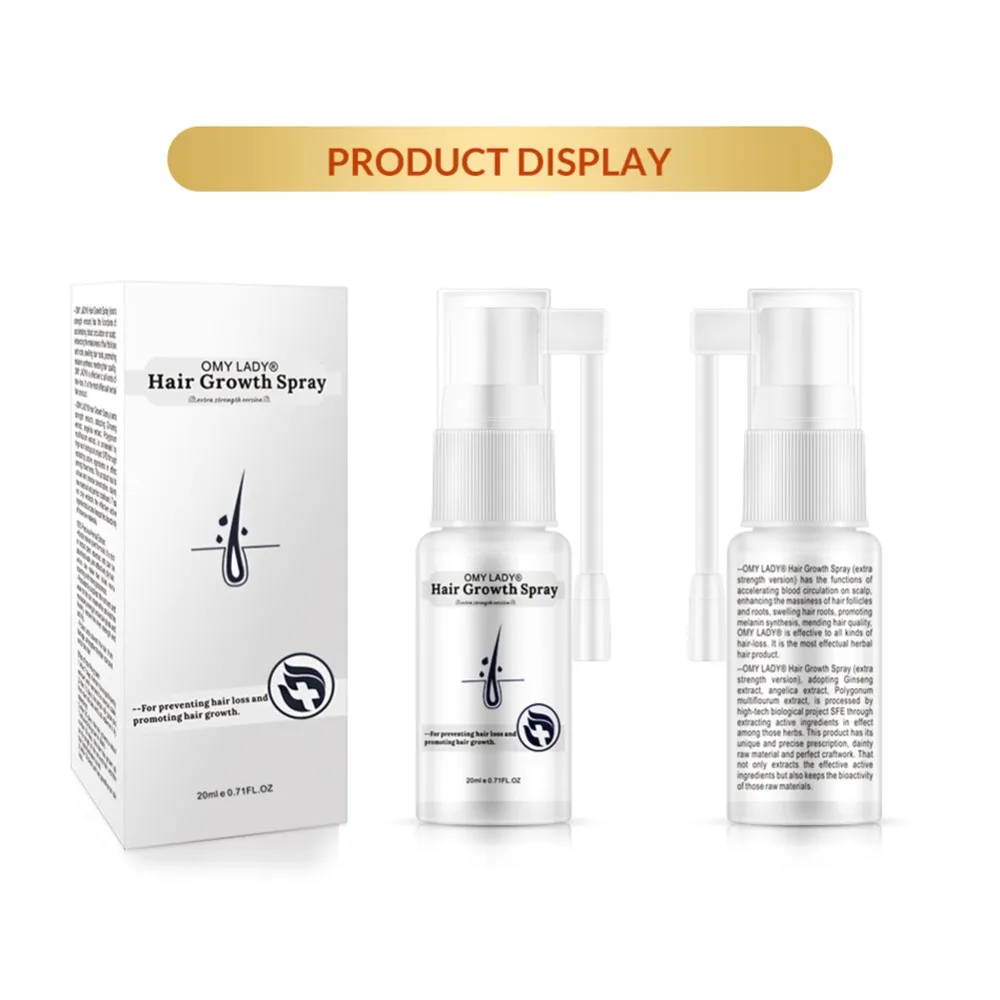 Спрей для роста волос питает волосяные фолликулы кожу головы естественная