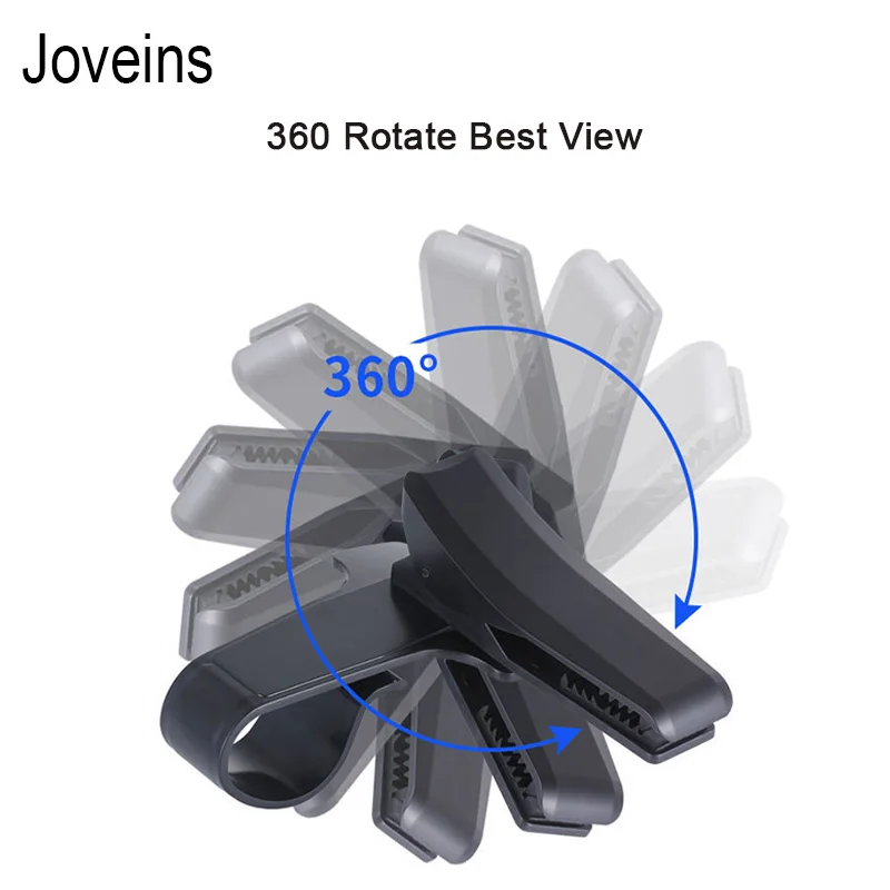 JOVEINS 360 Вращающийся Автомобильный держатель для телефона на приборной панели, легкий зажим, подставка, держатель для телефона, универсальный GPS дисплей, кронштейн, автомобильный держатель