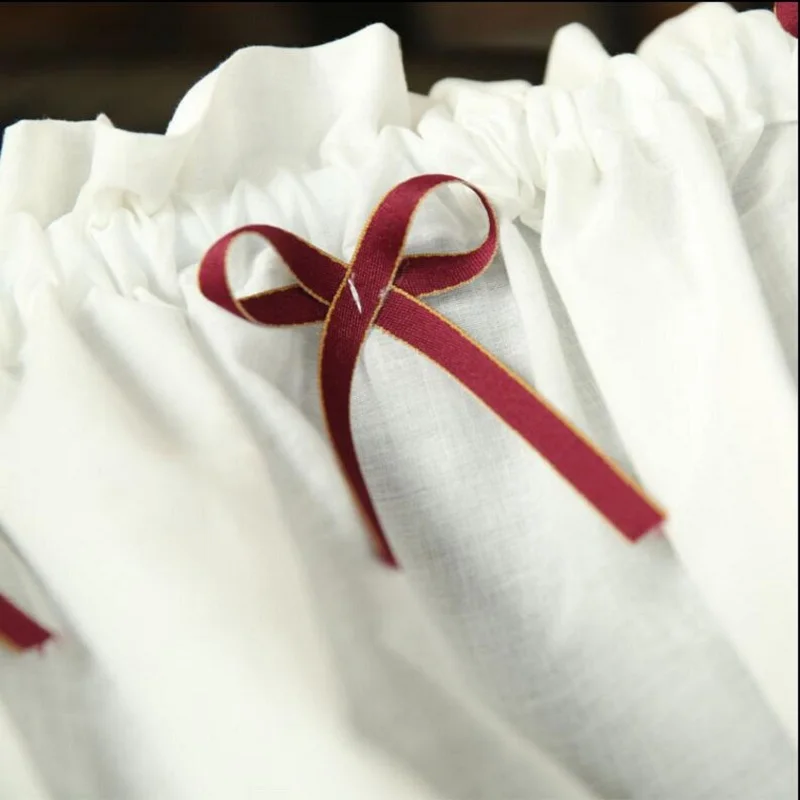 Кофе короткие Шторы в деревенском стиле хлопок Кухня стержень карман готовой