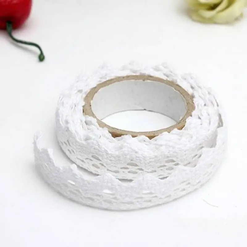 1 рулон DIY ткань кружева васи лента самоклеящаяся наклейка для скрапбукинга ткань кружева васи лента 9 цветов на выбор аксессуары для шитья#705