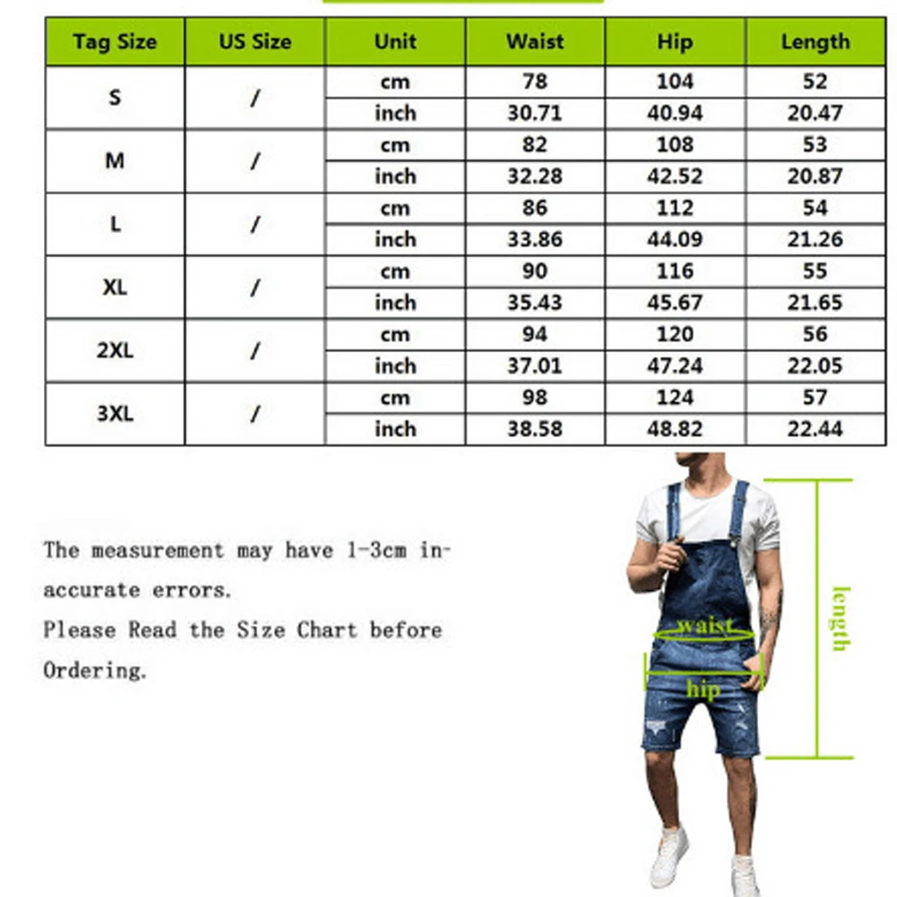 Men Pencil Pants Ripped Bib Jumpsuit Suspender Overalls Male Solid Summer Pants Overall