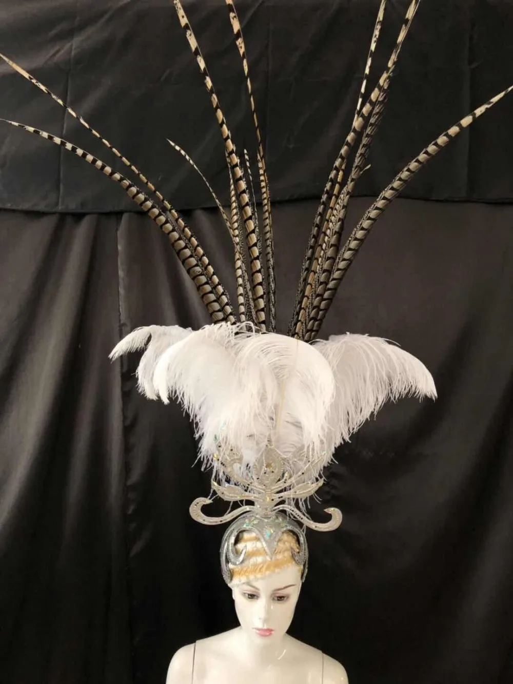 Latin dance Samba accessories Fashion exquisite headdress feathers Delicate shows | Accessories