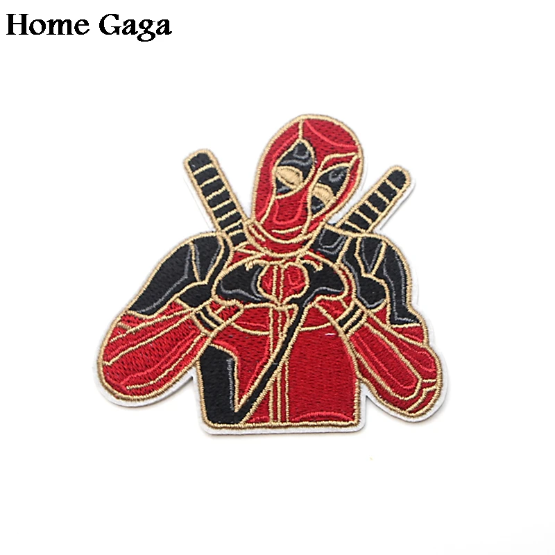 Homegaga Дэдпул мультфильм Железный На футболка одежда вышитые нашивки для DIY Одежда para куртка сумка значки-наклейки D1865
